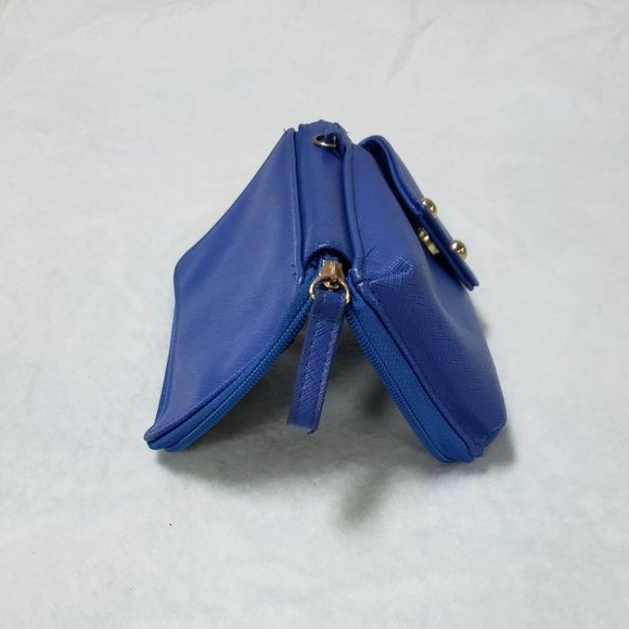 Billfold Card Slot Hand Palm Size Small Zip Close PVC Vinyl Clutch Wallet Purse - Picture 6 of 15